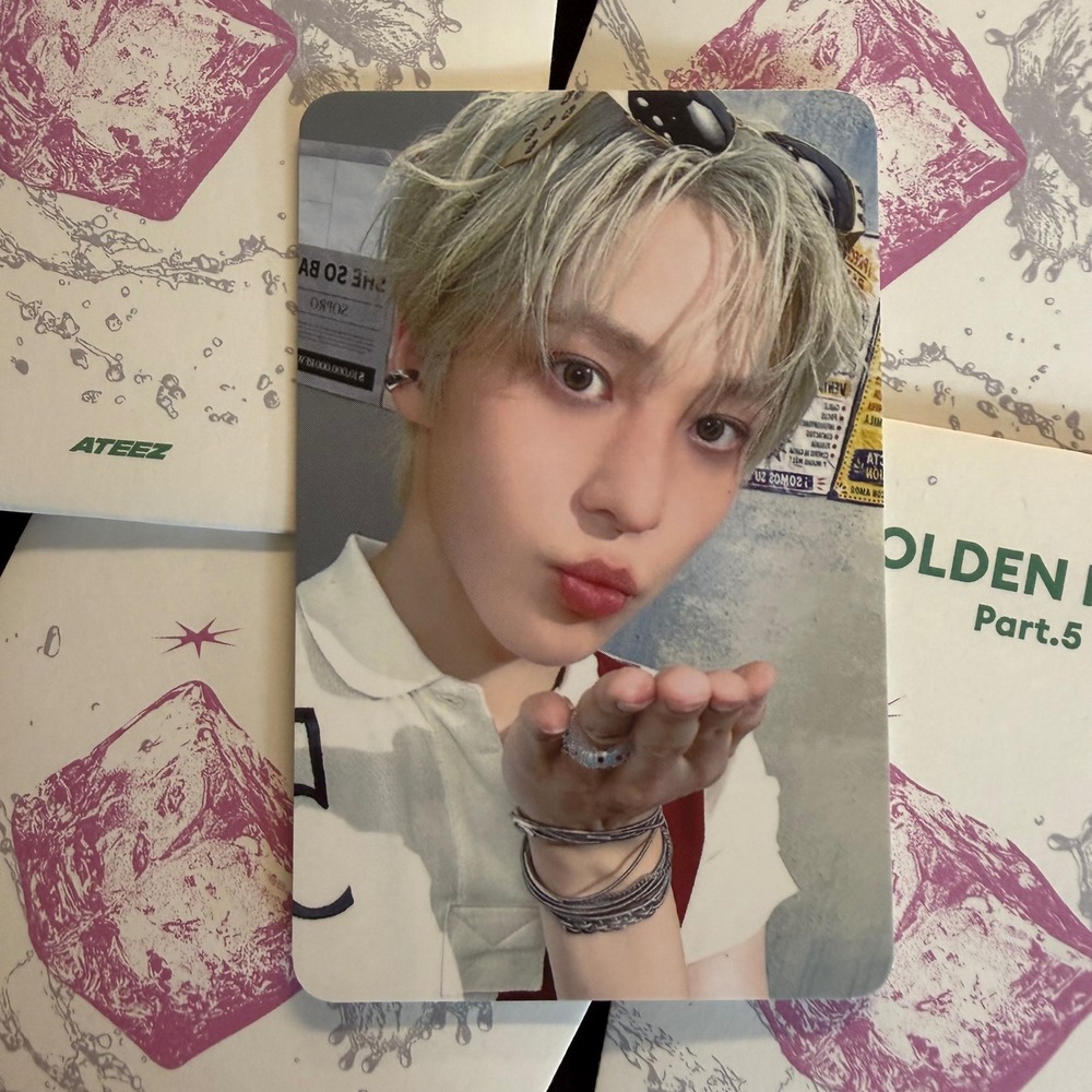 ATEEZ YUNHO Golden Hour Part 5 Pop Up Random Trading Card Photocard